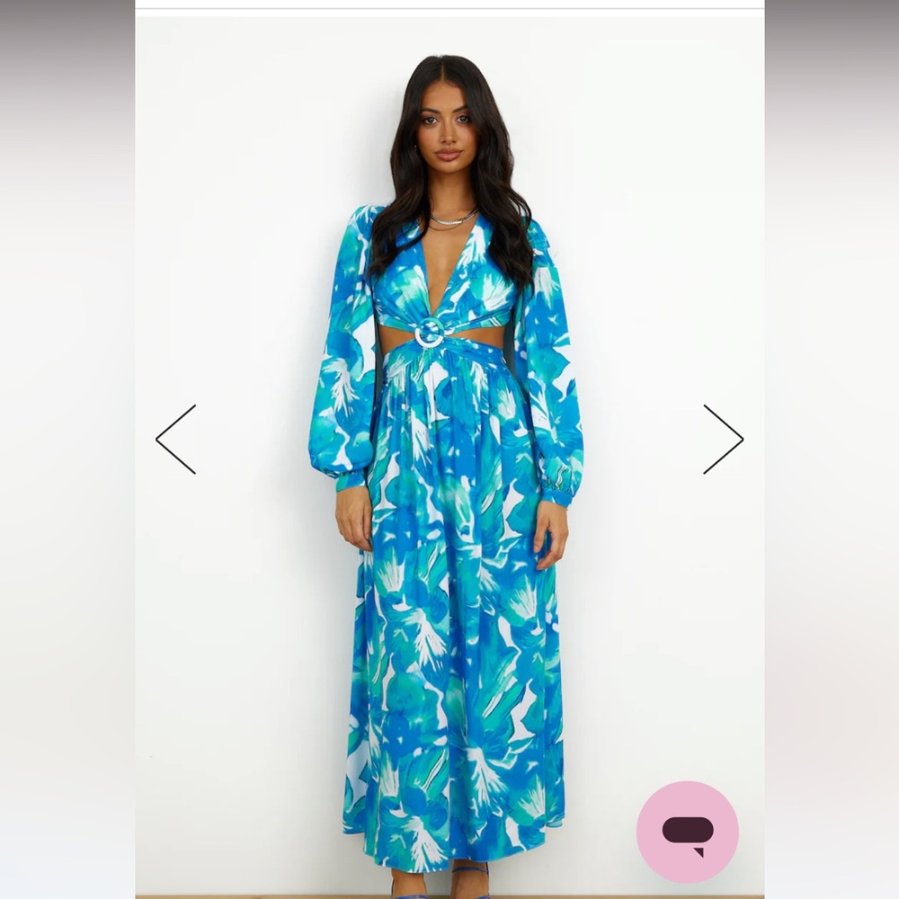 RESORT STYLE MAXI DRESS BLUE